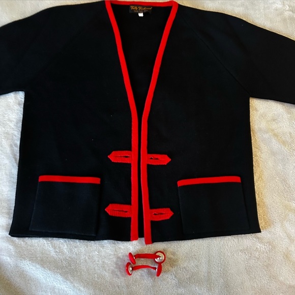 Fully Fashioned Sweaters - Vintage Fully Fashioned Pure Wool Cardigan